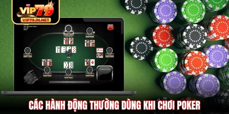 Các hành động thường dùng khi chơi Poker Các hành động thường dùng khi chơi Poker