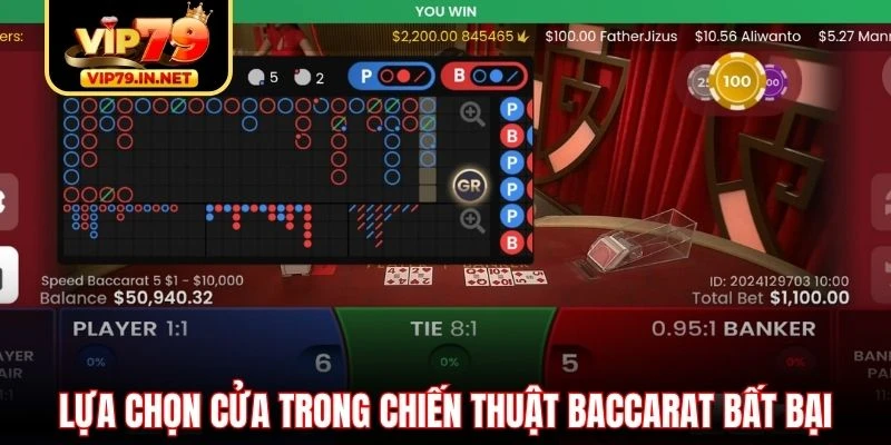 Lựa chọn cửa trong chiến thuật baccarat bất bại Lựa chọn cửa trong chiến thuật baccarat bất bại